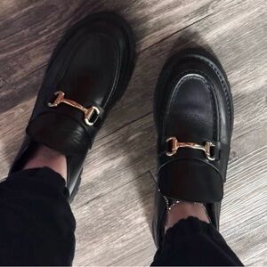 STEVE MADDEN LEON BLACK LEATHER
